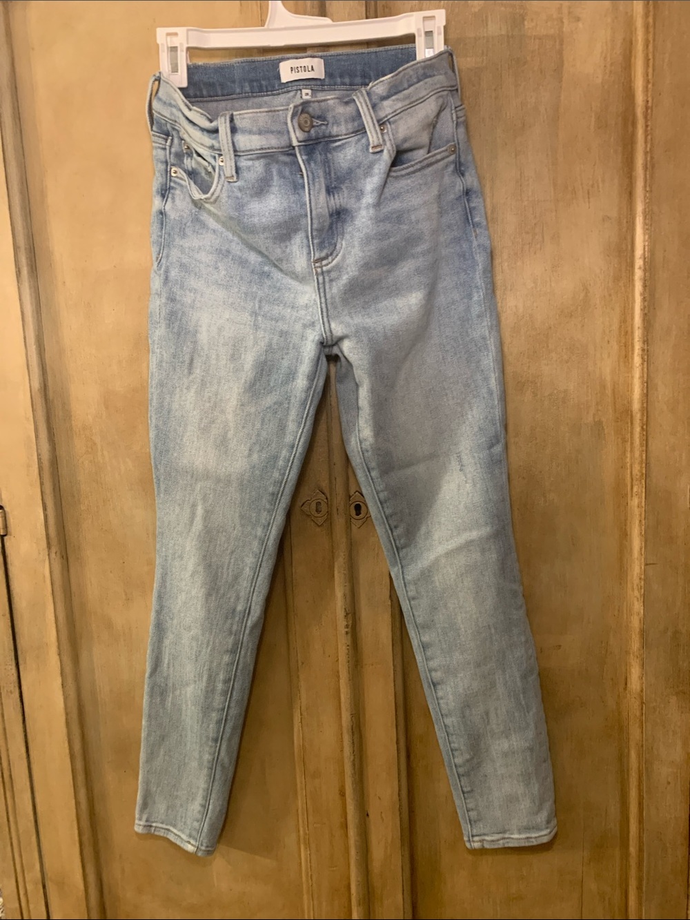 pistola Light Blue High-Rise Skinny Jeans SZ 28